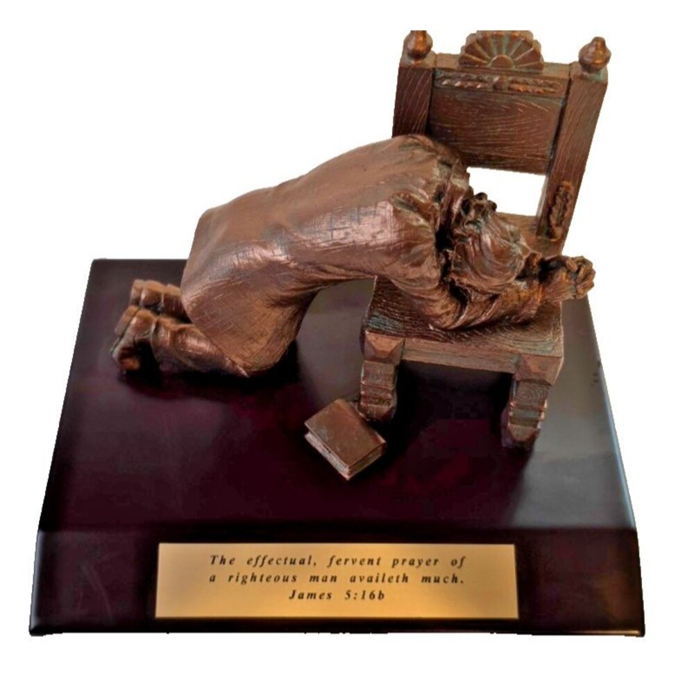 Lighthouse Christian Products Praying Man Seeking God Bronze-like Finish